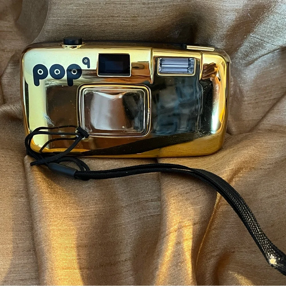Pop Gold Camera with Black Accents